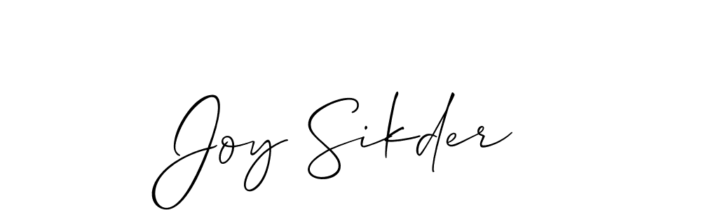 Joy Sikder stylish signature style. Best Handwritten Sign (Allison_Script) for my name. Handwritten Signature Collection Ideas for my name Joy Sikder. Joy Sikder signature style 2 images and pictures png