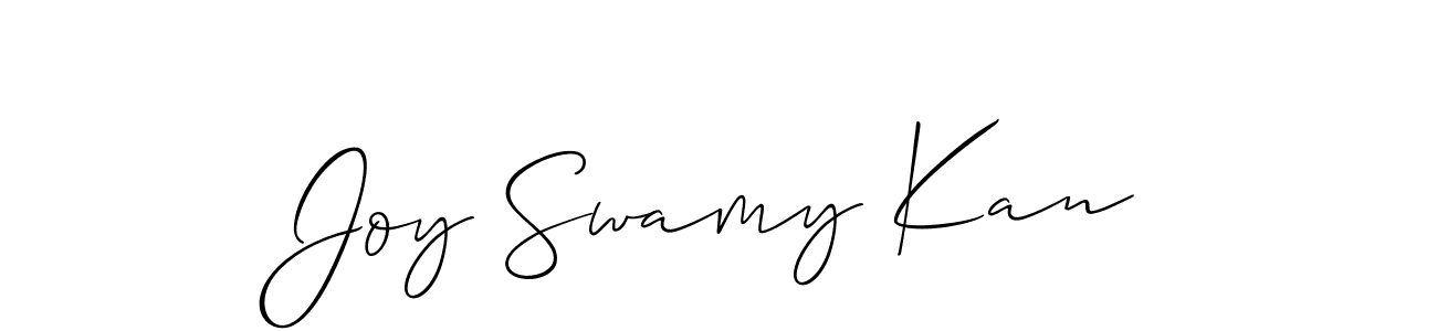 How to Draw Joy Swamy Kan signature style? Allison_Script is a latest design signature styles for name Joy Swamy Kan. Joy Swamy Kan signature style 2 images and pictures png