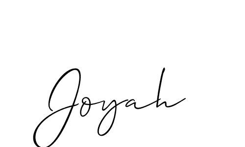 Joyah stylish signature style. Best Handwritten Sign (Allison_Script) for my name. Handwritten Signature Collection Ideas for my name Joyah. Joyah signature style 2 images and pictures png