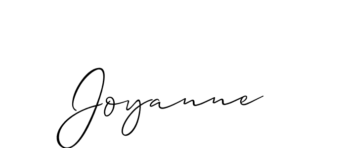 Make a beautiful signature design for name Joyanne. With this signature (Allison_Script) style, you can create a handwritten signature for free. Joyanne signature style 2 images and pictures png