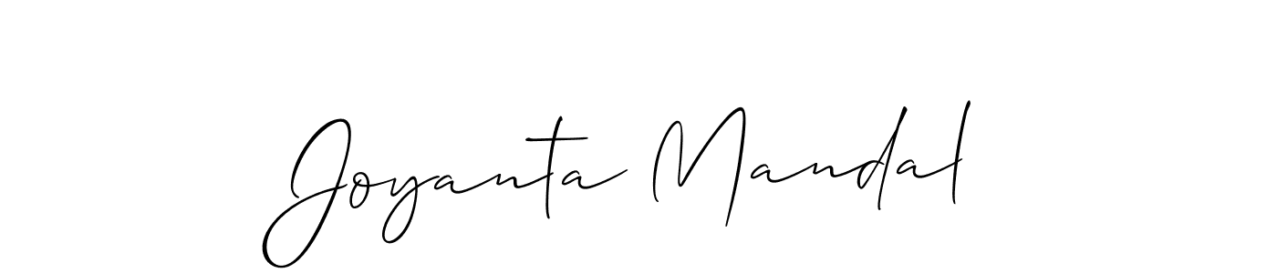 if you are searching for the best signature style for your name Joyanta Mandal. so please give up your signature search. here we have designed multiple signature styles  using Allison_Script. Joyanta Mandal signature style 2 images and pictures png