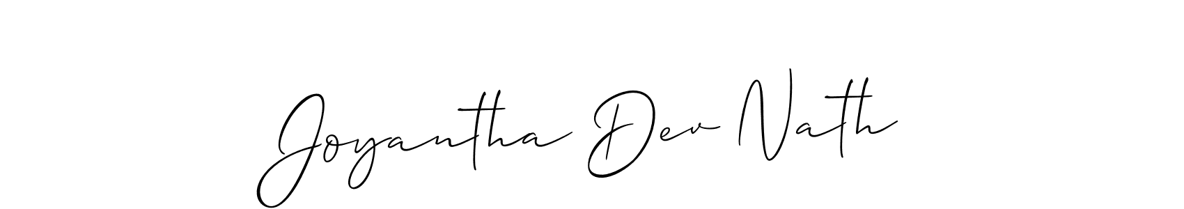 Similarly Allison_Script is the best handwritten signature design. Signature creator online .You can use it as an online autograph creator for name Joyantha Dev Nath. Joyantha Dev Nath signature style 2 images and pictures png