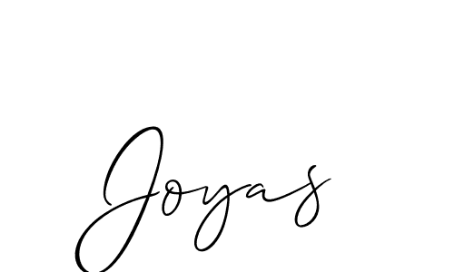 Allison_Script is a professional signature style that is perfect for those who want to add a touch of class to their signature. It is also a great choice for those who want to make their signature more unique. Get Joyas name to fancy signature for free. Joyas signature style 2 images and pictures png