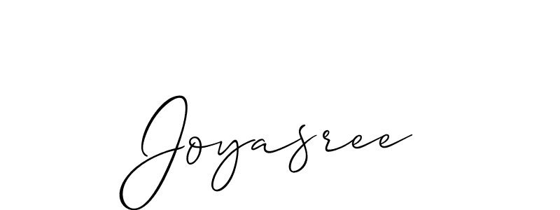 You should practise on your own different ways (Allison_Script) to write your name (Joyasree) in signature. don't let someone else do it for you. Joyasree signature style 2 images and pictures png