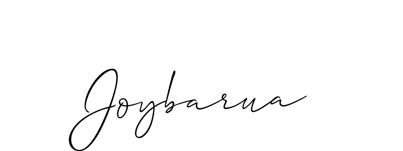 How to make Joybarua signature? Allison_Script is a professional autograph style. Create handwritten signature for Joybarua name. Joybarua signature style 2 images and pictures png