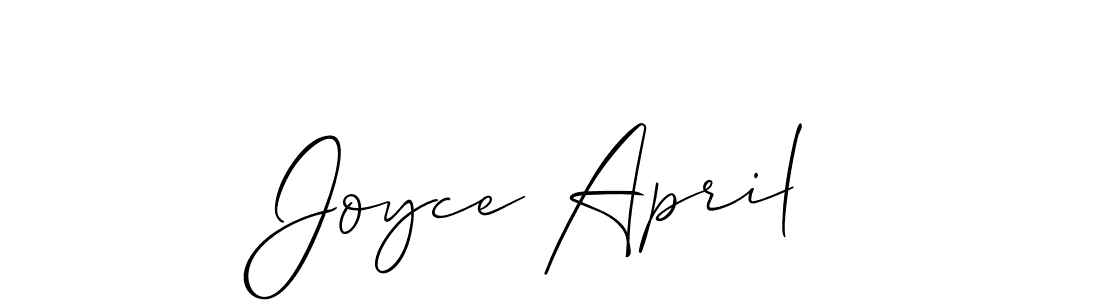 Make a short Joyce April signature style. Manage your documents anywhere anytime using Allison_Script. Create and add eSignatures, submit forms, share and send files easily. Joyce April signature style 2 images and pictures png