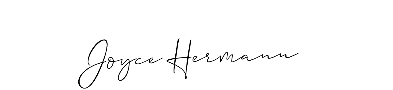 Create a beautiful signature design for name Joyce Hermann. With this signature (Allison_Script) fonts, you can make a handwritten signature for free. Joyce Hermann signature style 2 images and pictures png