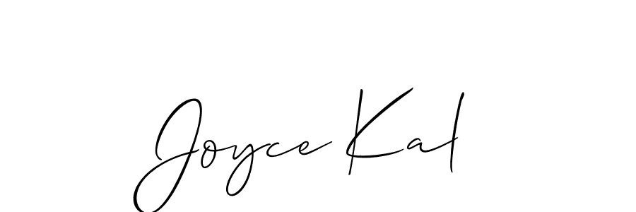 Create a beautiful signature design for name Joyce Kal. With this signature (Allison_Script) fonts, you can make a handwritten signature for free. Joyce Kal signature style 2 images and pictures png
