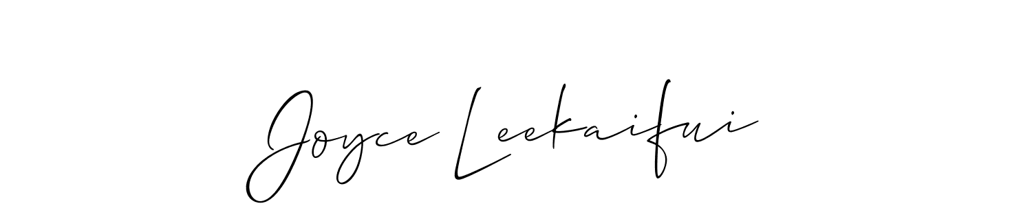 Make a beautiful signature design for name Joyce Leekaifui. Use this online signature maker to create a handwritten signature for free. Joyce Leekaifui signature style 2 images and pictures png