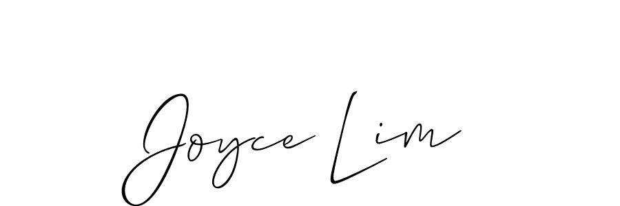 Use a signature maker to create a handwritten signature online. With this signature software, you can design (Allison_Script) your own signature for name Joyce Lim. Joyce Lim signature style 2 images and pictures png