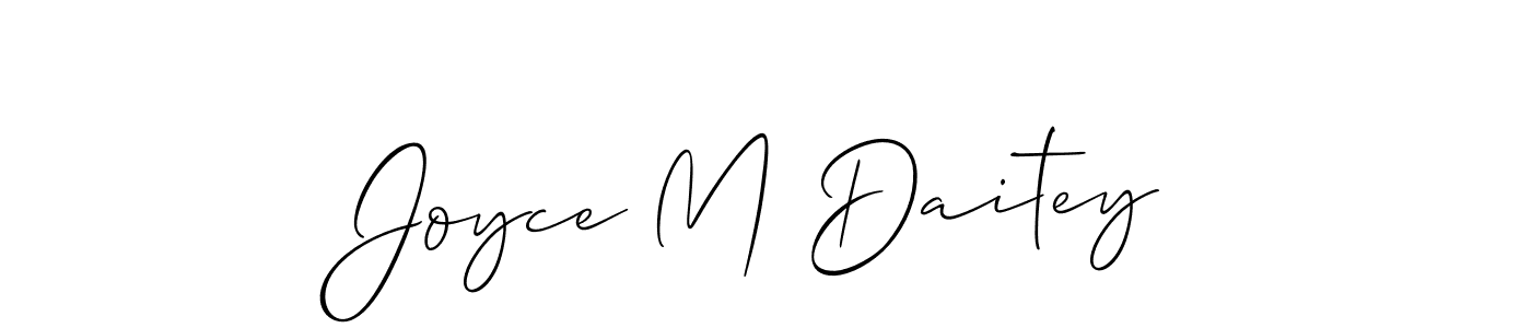 This is the best signature style for the Joyce M Daitey name. Also you like these signature font (Allison_Script). Mix name signature. Joyce M Daitey signature style 2 images and pictures png