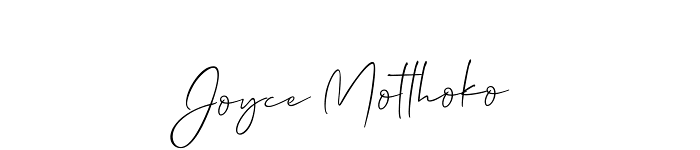 Allison_Script is a professional signature style that is perfect for those who want to add a touch of class to their signature. It is also a great choice for those who want to make their signature more unique. Get Joyce Motlhoko name to fancy signature for free. Joyce Motlhoko signature style 2 images and pictures png