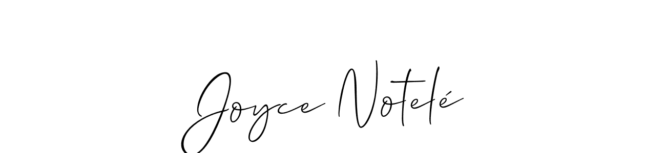 Check out images of Autograph of Joyce Notelé name. Actor Joyce Notelé Signature Style. Allison_Script is a professional sign style online. Joyce Notelé signature style 2 images and pictures png
