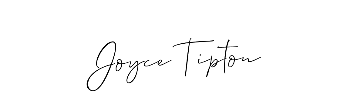 Make a short Joyce Tipton signature style. Manage your documents anywhere anytime using Allison_Script. Create and add eSignatures, submit forms, share and send files easily. Joyce Tipton signature style 2 images and pictures png