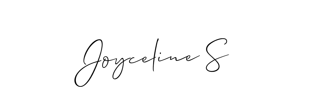 Create a beautiful signature design for name Joyceline S. With this signature (Allison_Script) fonts, you can make a handwritten signature for free. Joyceline S signature style 2 images and pictures png