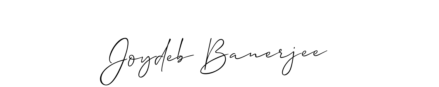 if you are searching for the best signature style for your name Joydeb Banerjee. so please give up your signature search. here we have designed multiple signature styles  using Allison_Script. Joydeb Banerjee signature style 2 images and pictures png