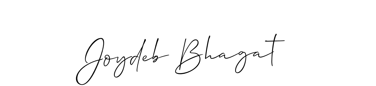 Use a signature maker to create a handwritten signature online. With this signature software, you can design (Allison_Script) your own signature for name Joydeb Bhagat. Joydeb Bhagat signature style 2 images and pictures png