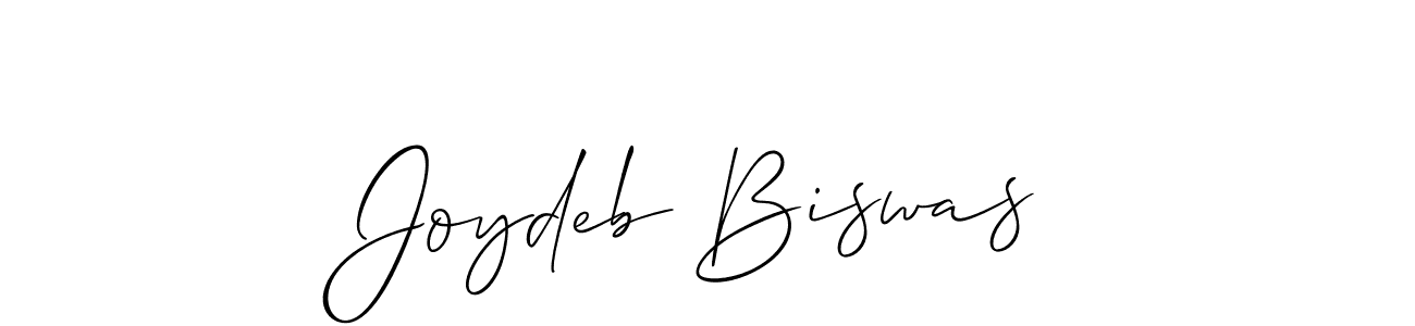 You should practise on your own different ways (Allison_Script) to write your name (Joydeb Biswas) in signature. don't let someone else do it for you. Joydeb Biswas signature style 2 images and pictures png