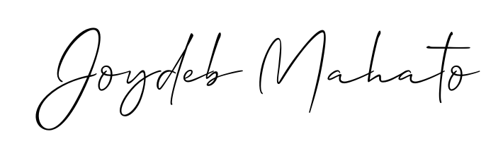 The Allison_Script font gives name Joydeb Mahato a signature that looks effortless yet distinguished. Download high-res PNG instantly. Joydeb Mahato signature style 2 images and pictures png