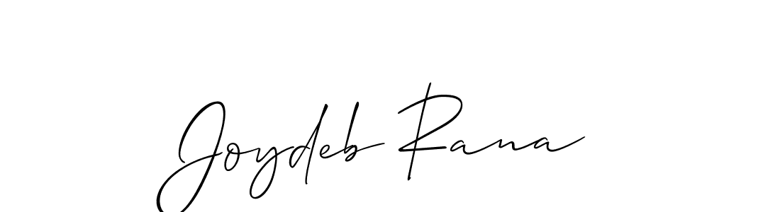 How to make Joydeb Rana name signature. Use Allison_Script style for creating short signs online. This is the latest handwritten sign. Joydeb Rana signature style 2 images and pictures png