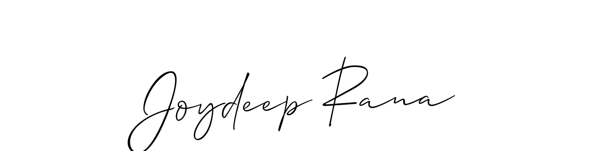 How to make Joydeep Rana name signature. Use Allison_Script style for creating short signs online. This is the latest handwritten sign. Joydeep Rana signature style 2 images and pictures png