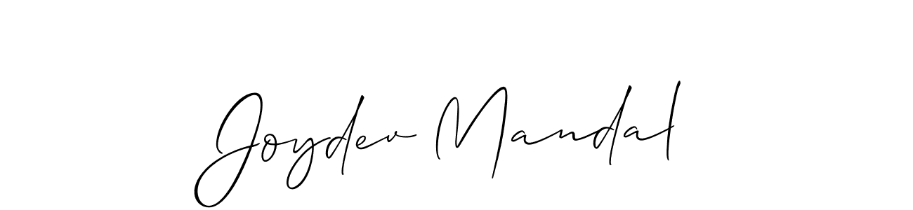 It looks lik you need a new signature style for name Joydev Mandal. Design unique handwritten (Allison_Script) signature with our free signature maker in just a few clicks. Joydev Mandal signature style 2 images and pictures png