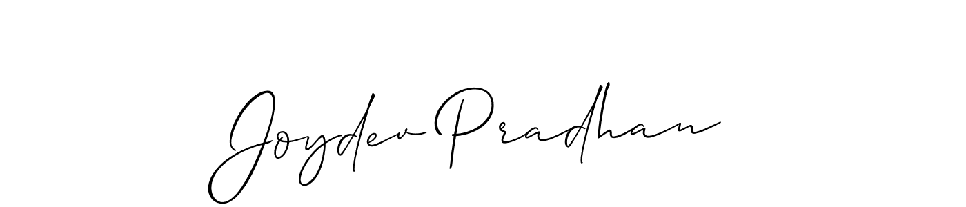 Also You can easily find your signature by using the search form. We will create Joydev Pradhan name handwritten signature images for you free of cost using Allison_Script sign style. Joydev Pradhan signature style 2 images and pictures png