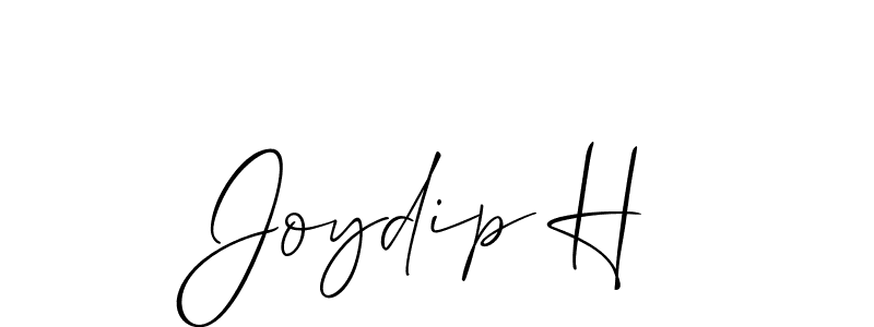 How to Draw Joydip H signature style? Allison_Script is a latest design signature styles for name Joydip H. Joydip H signature style 2 images and pictures png