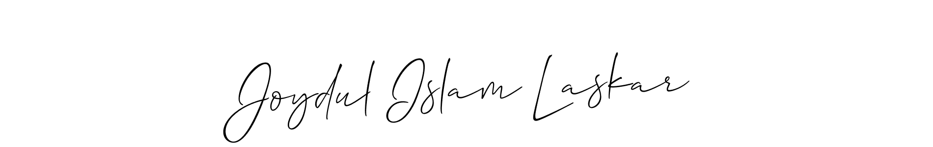 Create a beautiful signature design for name Joydul Islam Laskar. With this signature (Allison_Script) fonts, you can make a handwritten signature for free. Joydul Islam Laskar signature style 2 images and pictures png