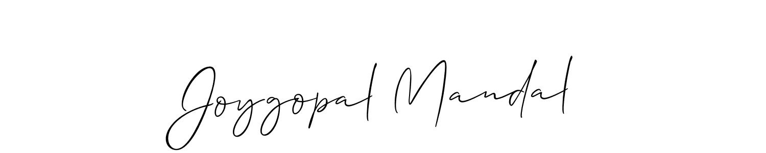 Also we have Joygopal Mandal name is the best signature style. Create professional handwritten signature collection using Allison_Script autograph style. Joygopal Mandal signature style 2 images and pictures png