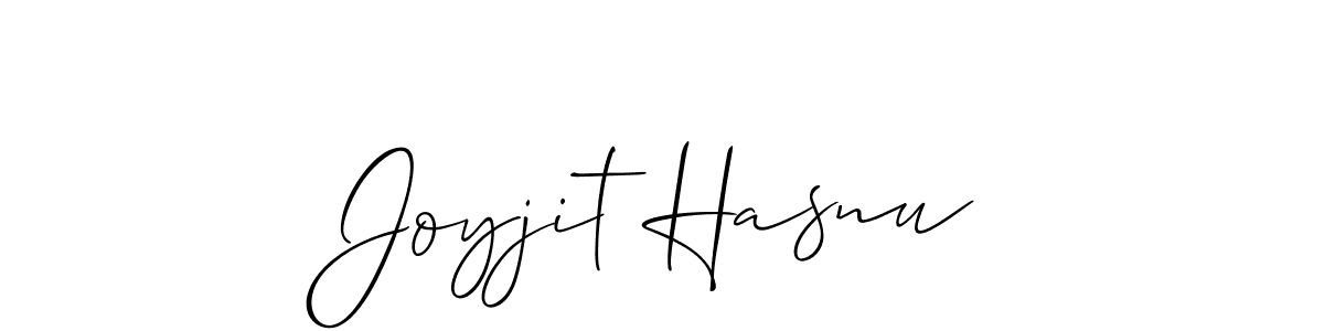 if you are searching for the best signature style for your name Joyjit Hasnu. so please give up your signature search. here we have designed multiple signature styles  using Allison_Script. Joyjit Hasnu signature style 2 images and pictures png