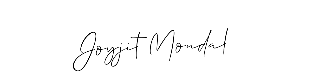 Make a short Joyjit Mondal signature style. Manage your documents anywhere anytime using Allison_Script. Create and add eSignatures, submit forms, share and send files easily. Joyjit Mondal signature style 2 images and pictures png