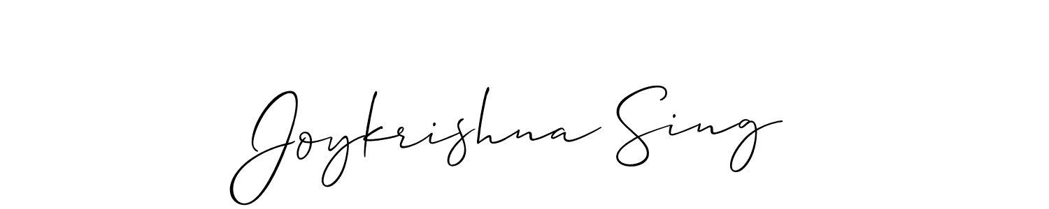 How to make Joykrishna Sing signature? Allison_Script is a professional autograph style. Create handwritten signature for Joykrishna Sing name. Joykrishna Sing signature style 2 images and pictures png