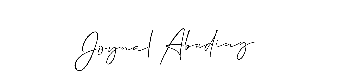 It looks lik you need a new signature style for name Joynal Abeding. Design unique handwritten (Allison_Script) signature with our free signature maker in just a few clicks. Joynal Abeding signature style 2 images and pictures png