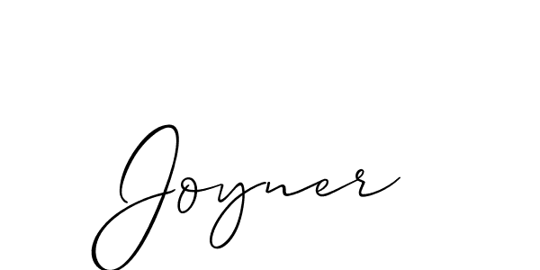How to make Joyner signature? Allison_Script is a professional autograph style. Create handwritten signature for Joyner name. Joyner signature style 2 images and pictures png