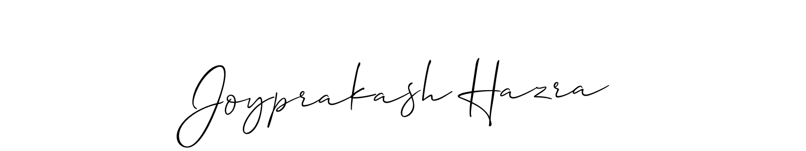 Joyprakash Hazra stylish signature style. Best Handwritten Sign (Allison_Script) for my name. Handwritten Signature Collection Ideas for my name Joyprakash Hazra. Joyprakash Hazra signature style 2 images and pictures png