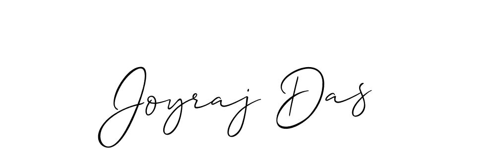 Create a beautiful signature design for name Joyraj Das. With this signature (Allison_Script) fonts, you can make a handwritten signature for free. Joyraj Das signature style 2 images and pictures png