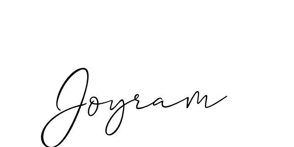 It looks lik you need a new signature style for name Joyram. Design unique handwritten (Allison_Script) signature with our free signature maker in just a few clicks. Joyram signature style 2 images and pictures png