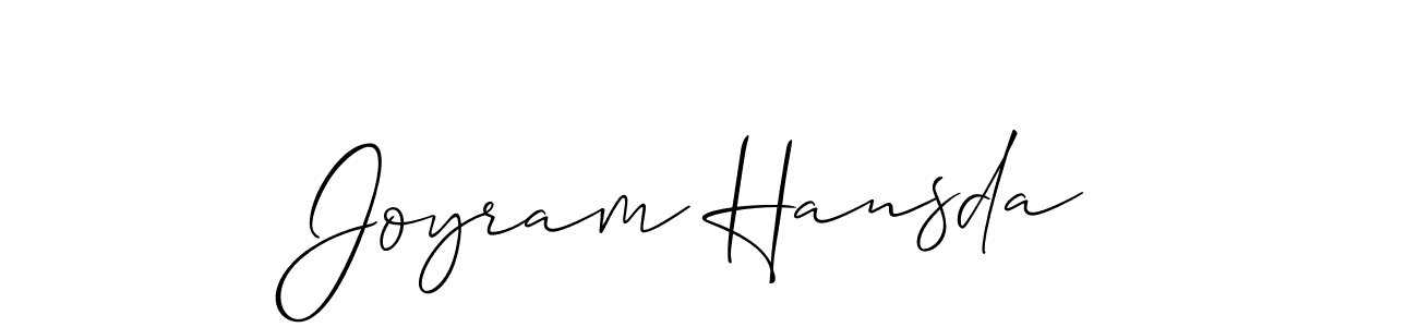 You can use this online signature creator to create a handwritten signature for the name Joyram Hansda. This is the best online autograph maker. Joyram Hansda signature style 2 images and pictures png