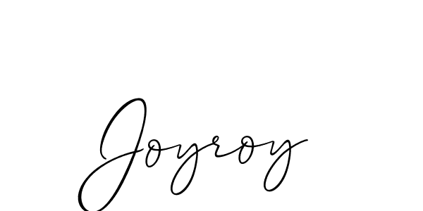 The best way (Allison_Script) to make a short signature is to pick only two or three words in your name. The name Joyroy include a total of six letters. For converting this name. Joyroy signature style 2 images and pictures png