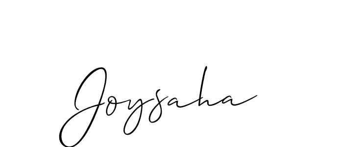 Also we have Joysaha name is the best signature style. Create professional handwritten signature collection using Allison_Script autograph style. Joysaha signature style 2 images and pictures png