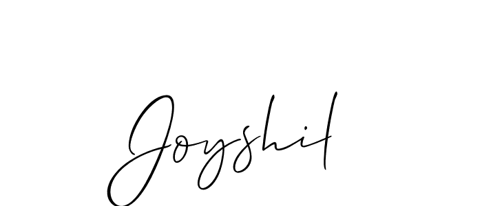 Similarly Allison_Script is the best handwritten signature design. Signature creator online .You can use it as an online autograph creator for name Joyshil. Joyshil signature style 2 images and pictures png