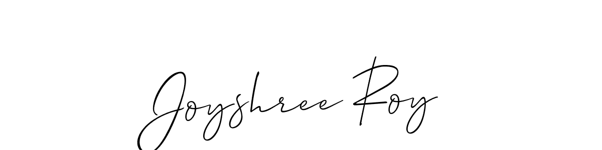 Make a short Joyshree Roy signature style. Manage your documents anywhere anytime using Allison_Script. Create and add eSignatures, submit forms, share and send files easily. Joyshree Roy signature style 2 images and pictures png