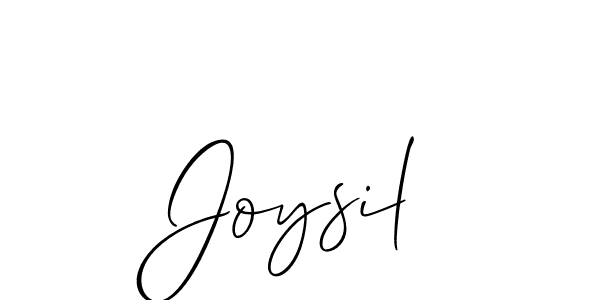 How to make Joysil name signature. Use Allison_Script style for creating short signs online. This is the latest handwritten sign. Joysil signature style 2 images and pictures png