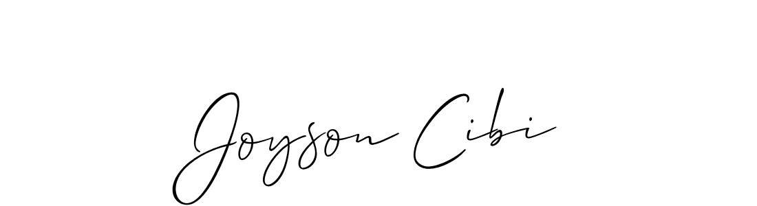 The best way (Allison_Script) to make a short signature is to pick only two or three words in your name. The name Joyson Cibi include a total of six letters. For converting this name. Joyson Cibi signature style 2 images and pictures png