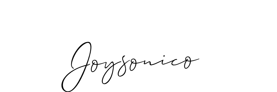 Create a beautiful signature design for name Joysonico. With this signature (Allison_Script) fonts, you can make a handwritten signature for free. Joysonico signature style 2 images and pictures png