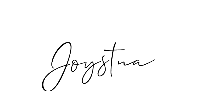 The best way (Allison_Script) to make a short signature is to pick only two or three words in your name. The name Joystna include a total of six letters. For converting this name. Joystna signature style 2 images and pictures png