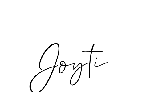 How to make Joyti signature? Allison_Script is a professional autograph style. Create handwritten signature for Joyti name. Joyti signature style 2 images and pictures png