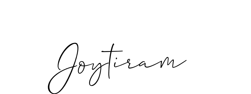 The best way (Allison_Script) to make a short signature is to pick only two or three words in your name. The name Joytiram include a total of six letters. For converting this name. Joytiram signature style 2 images and pictures png