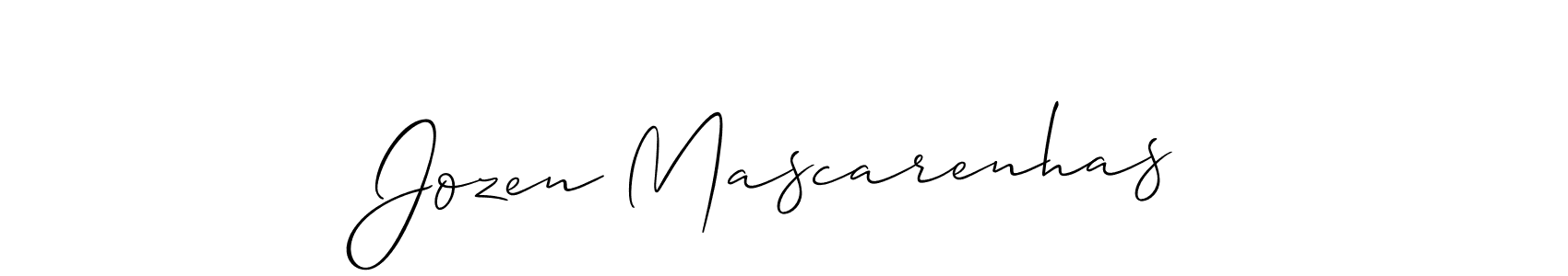 Here are the top 10 professional signature styles for the name Jozen Mascarenhas. These are the best autograph styles you can use for your name. Jozen Mascarenhas signature style 2 images and pictures png